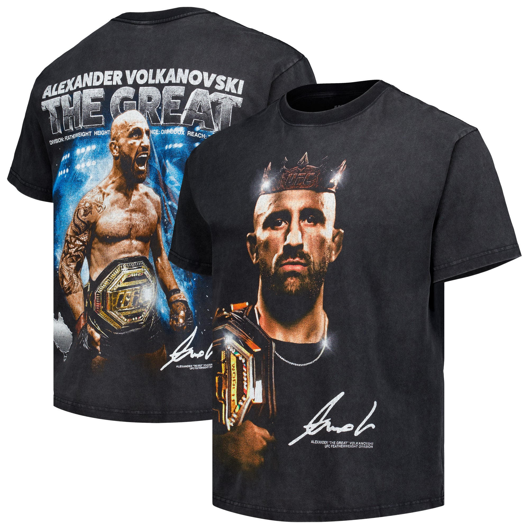 Men's Black Alexander Volkanovski King Again T-Shirt