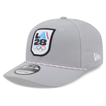 Men's New Era  Gray LA28 Perforated Rope 9SEVENTY Adjustable Hat