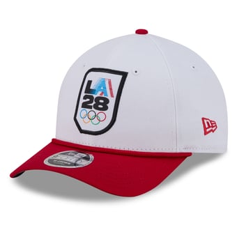 Men's New Era  White/Red LA28 Rope M-Crown 9FORTY Adjustable Hat