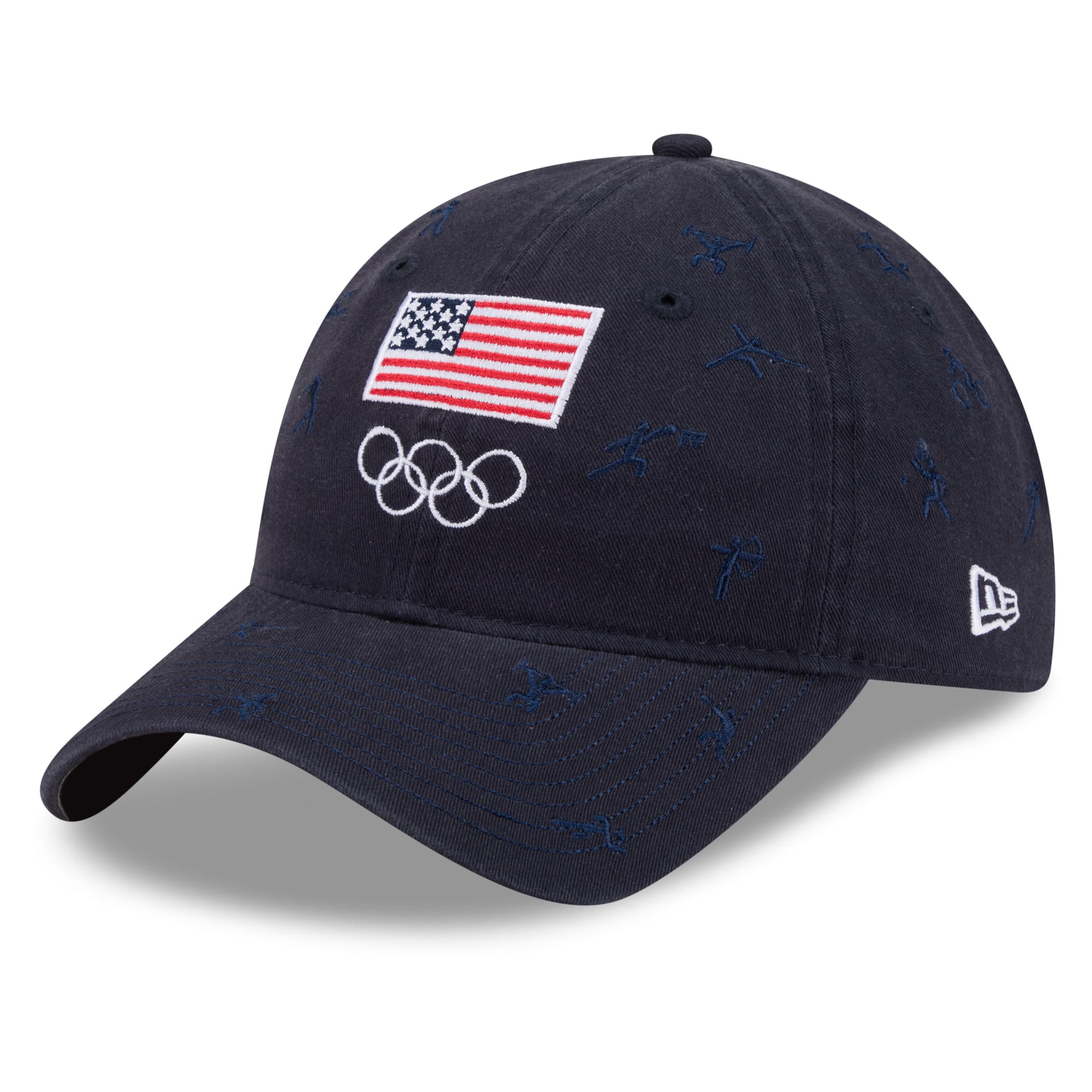 Men's New Era  Navy Team USA Pictogram 9TWENTY Adjustable Hat