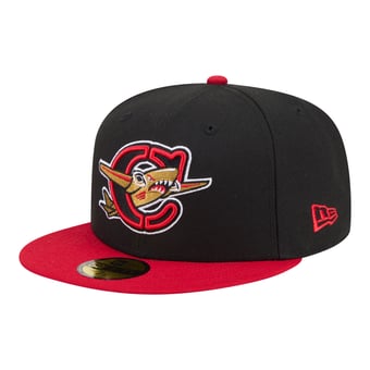 Men's New Era  Black/Red Columbia Fireflies Minor League Theme Nights 59FIFTY Fitted Hat
