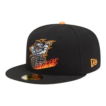 Men's New Era  Black Bowling Green Hot Rods Minor League Theme Nights 59FIFTY Fitted Hat