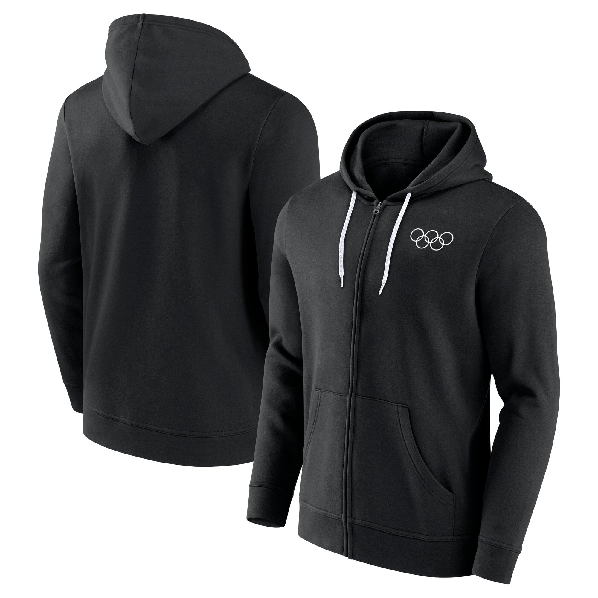 Sweat à capuche zippé Collection Olympique du CIO - Noir