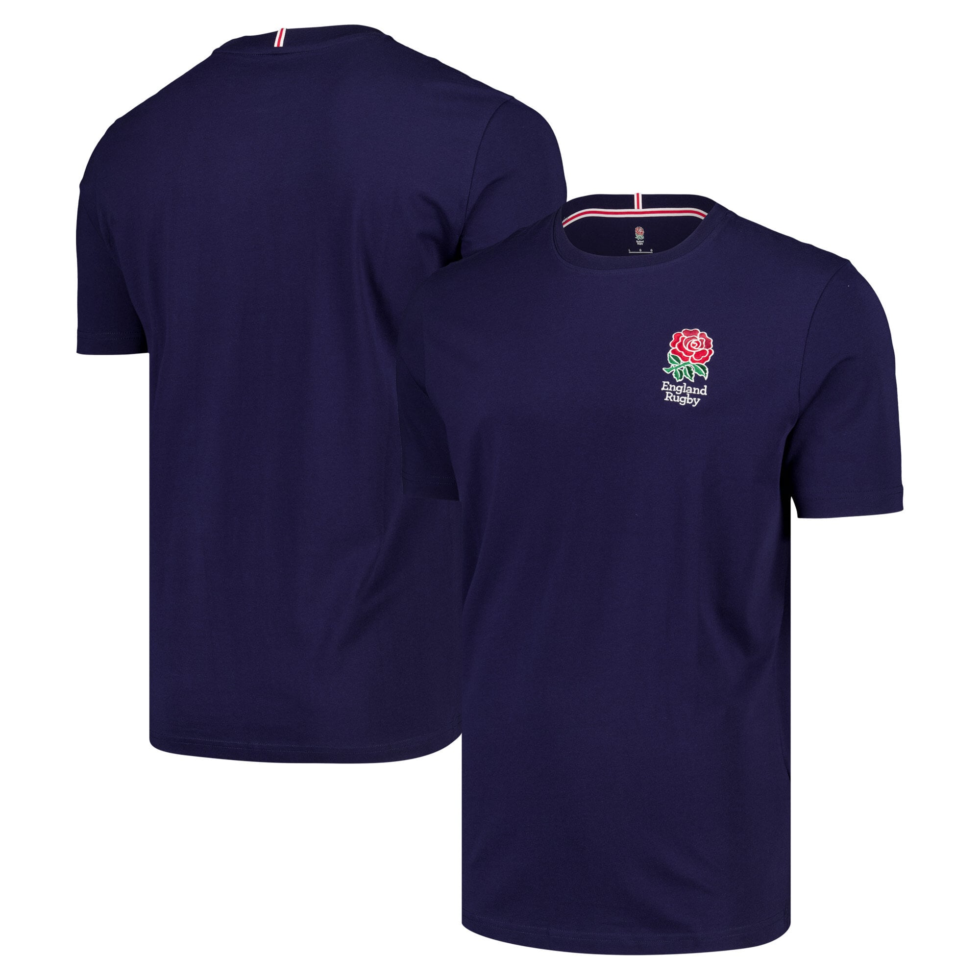 England Rugby Essentials T-Shirt - Navy - Unisex: retailer-supplied image