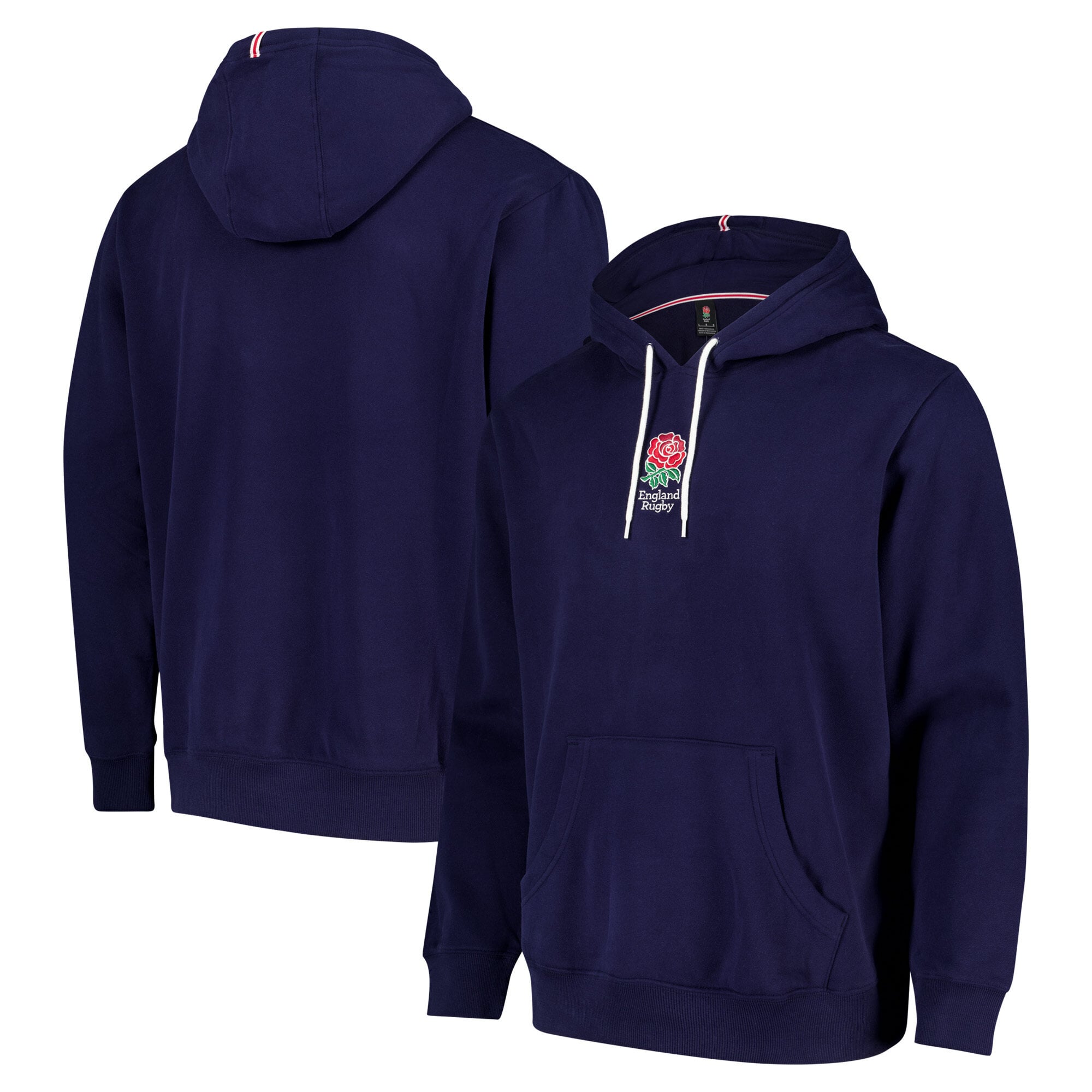 England Rugby Essentials Overhead Hoodie - Navy: retailer-supplied image