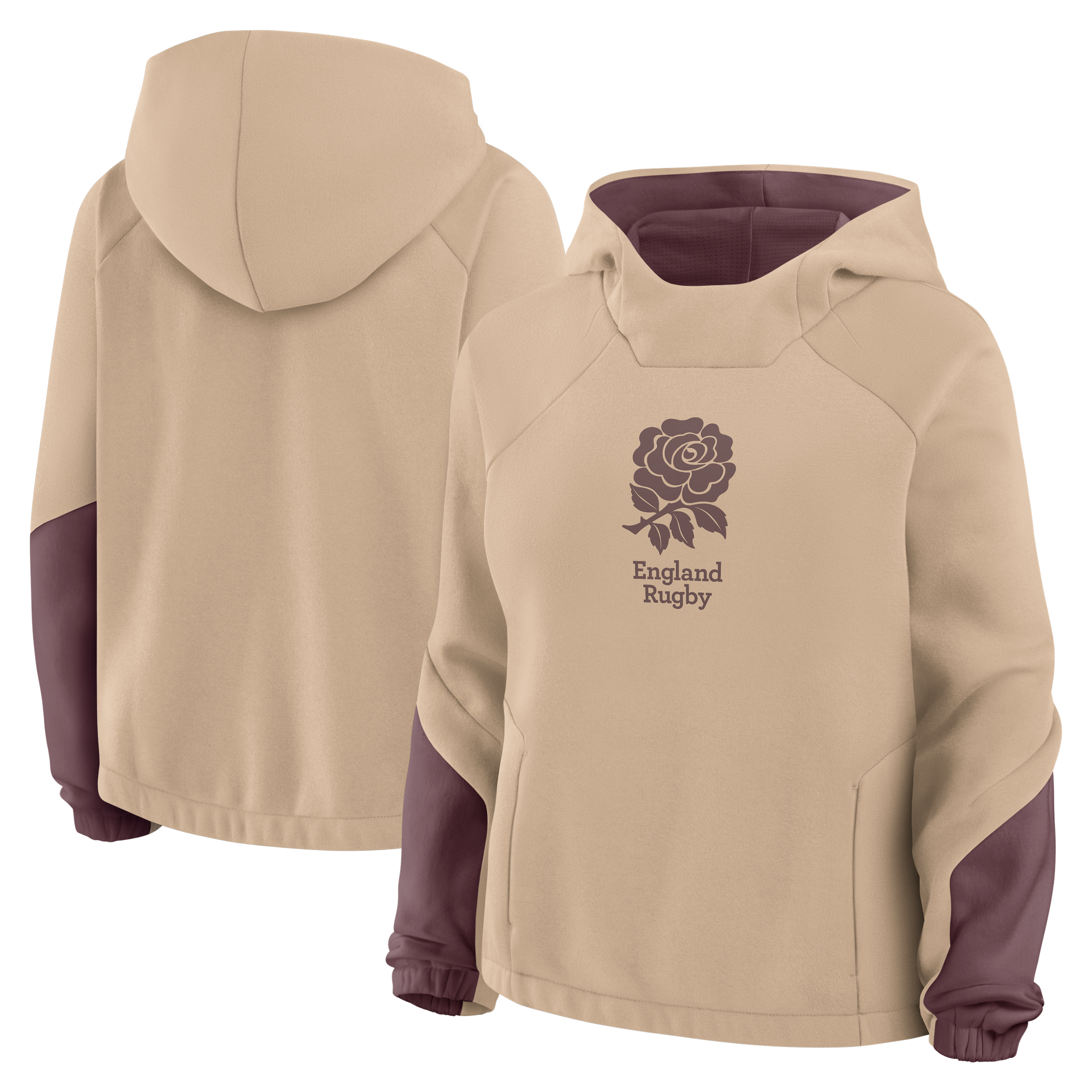 Maglia in pile England Rugby Fashion - Crema - Donna