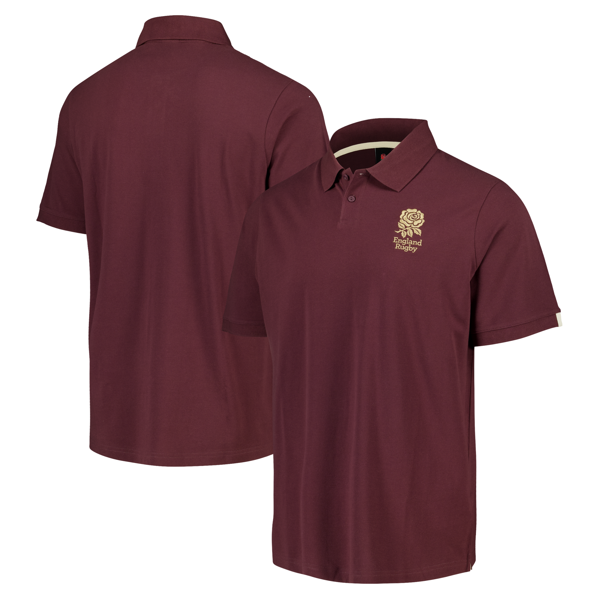 England Rugby Essentials Polo - Purple: retailer-supplied image