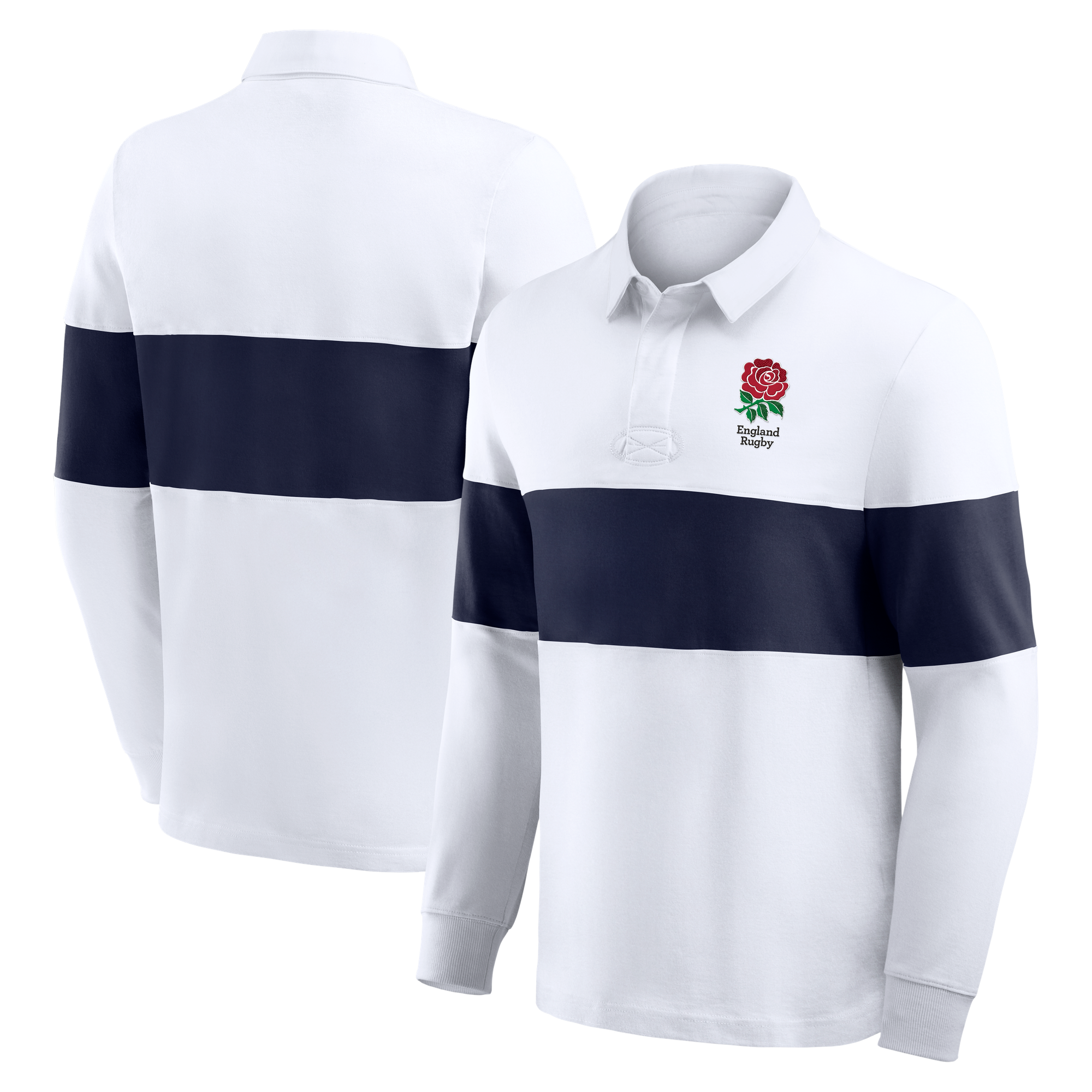 Maglia da rugby a manica lunga England Rugby Classics - Bianca