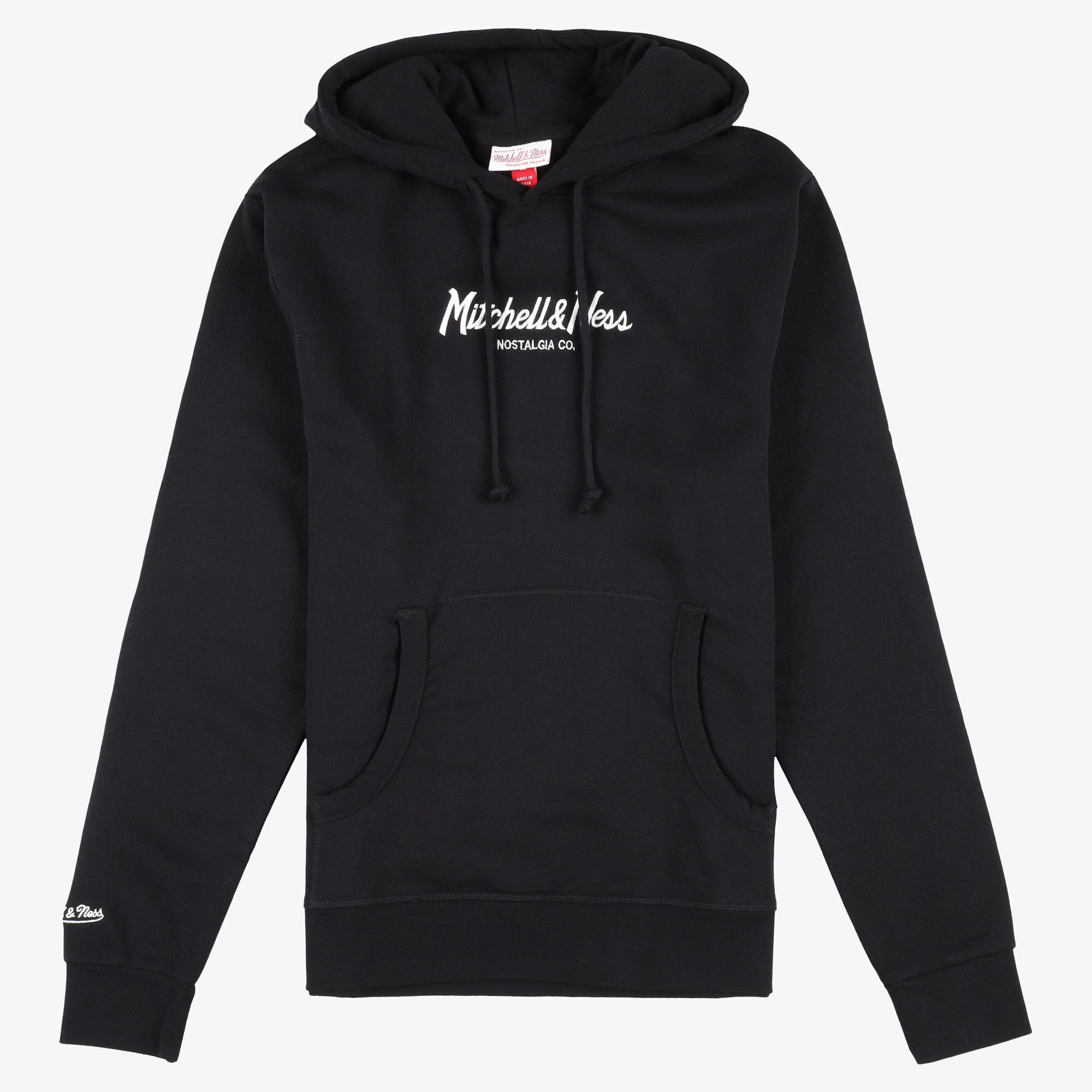 Mitchell & Ness Felpa con Cappuccio con Logo Pin Script - Uomo
