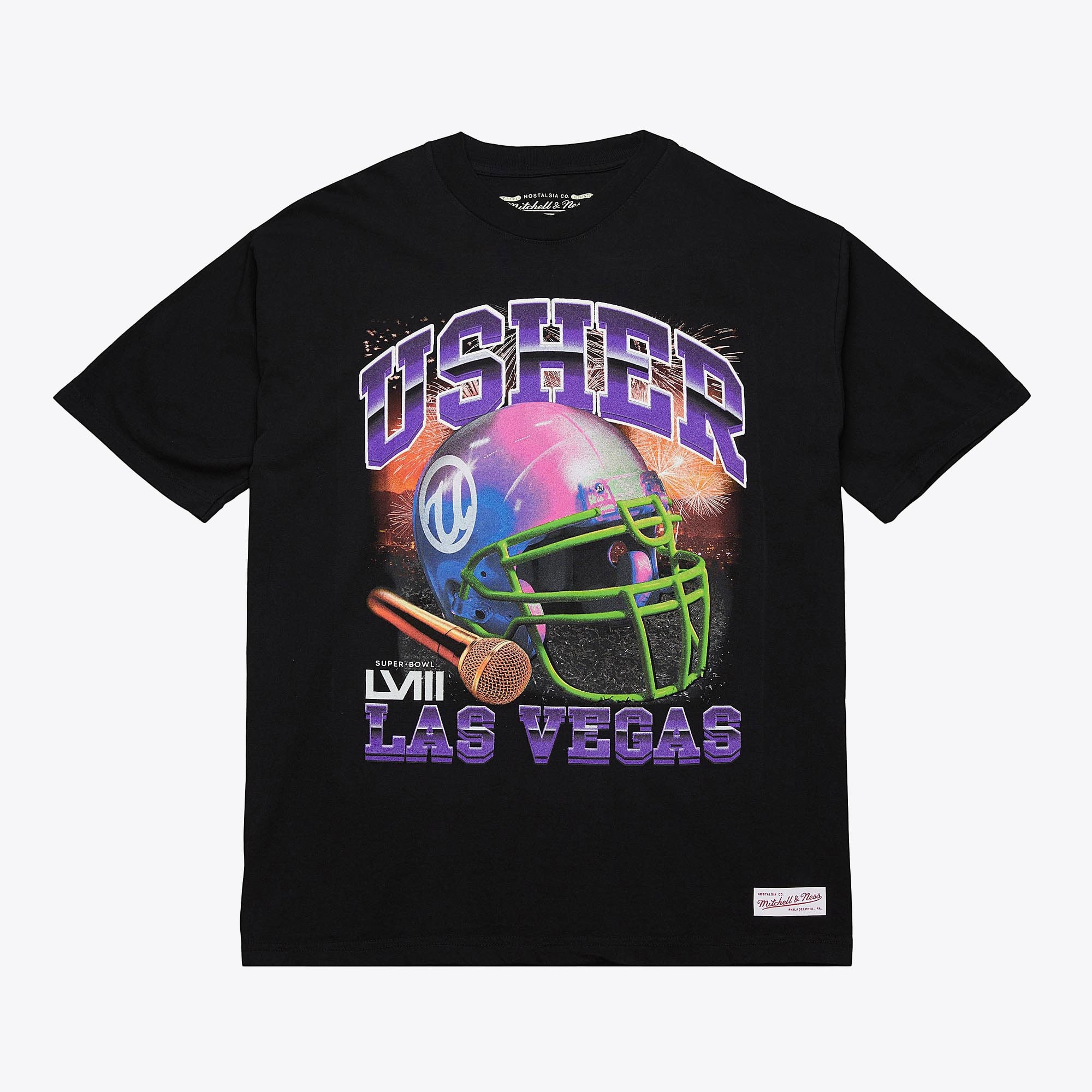 NFL Mitchell & Ness Usher Super Bowl LVIII Event Night T-Shirt - Mens