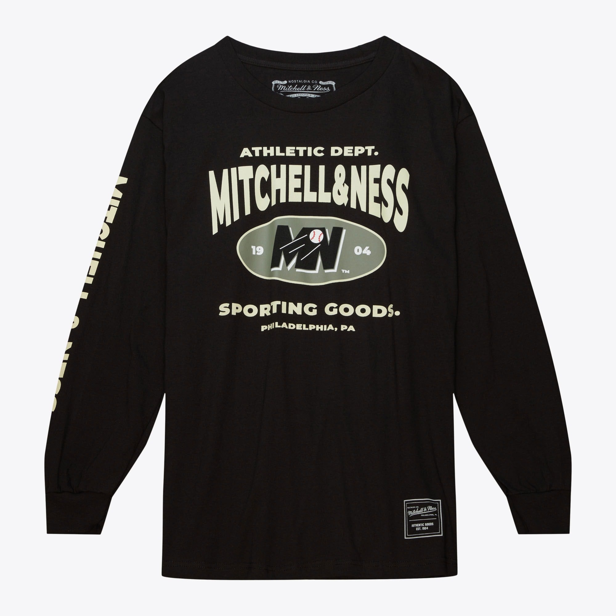 Maglietta a maniche lunghe con grafica Mitchell & Ness - Uomo