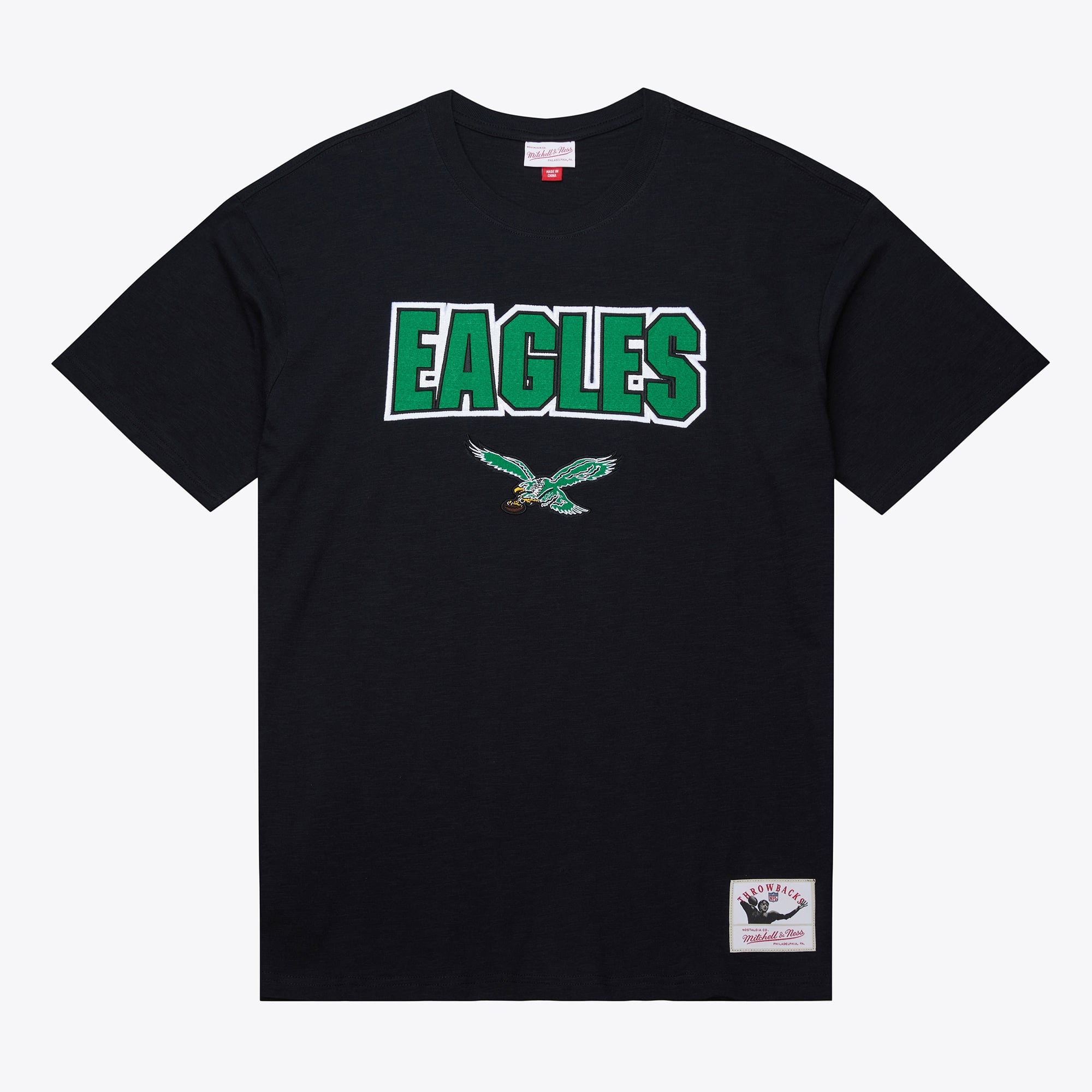 Philadelphia Eagles Mitchell & Ness Legendary Slub T-Shirt Vintage Logo – Herren