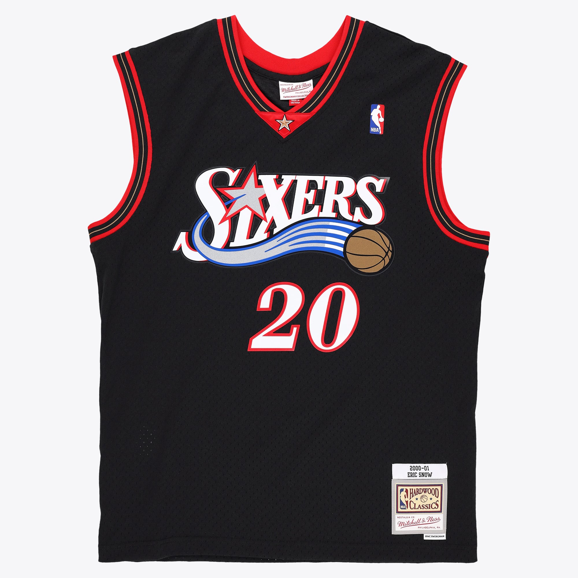 Eric Snow Philadelphia 76ers 2000-01 Mitchell & Ness Black Swingman Jersey