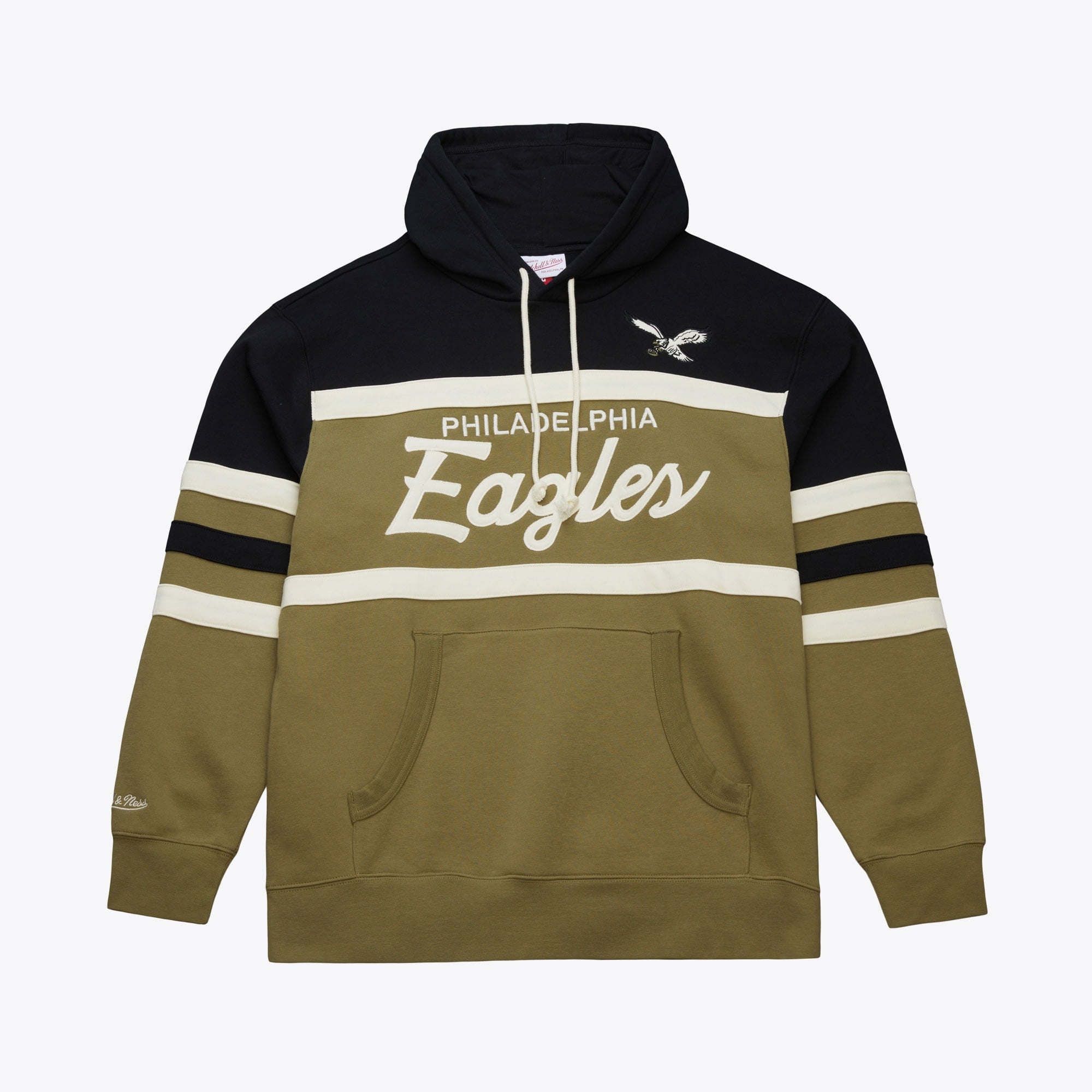 Philadelphia Eagles Mitchell & Ness Vintage Logo Head Coach Hoodie – Herren