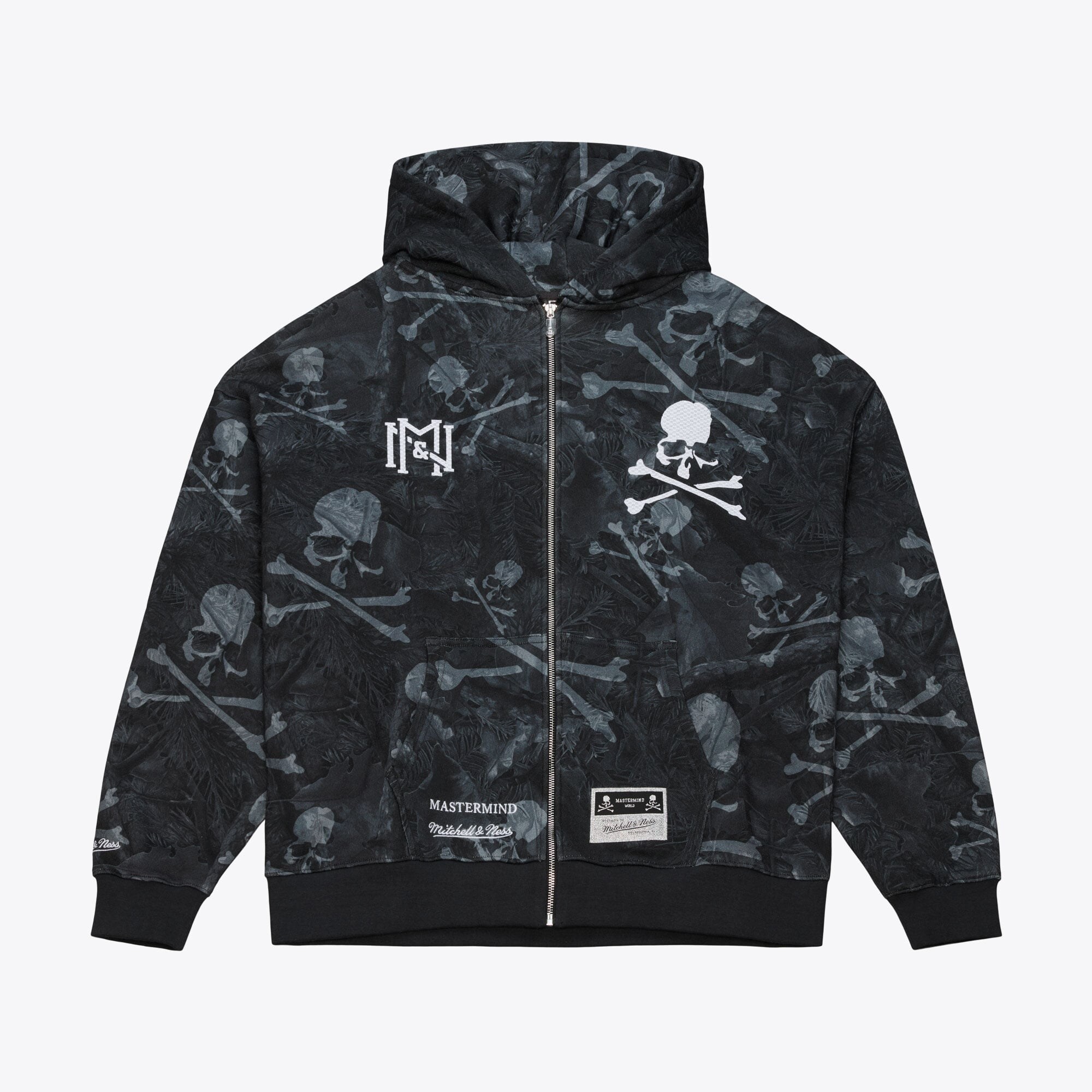 Felpa con Zip Mitchell & Ness x Mastermind - Uomo
