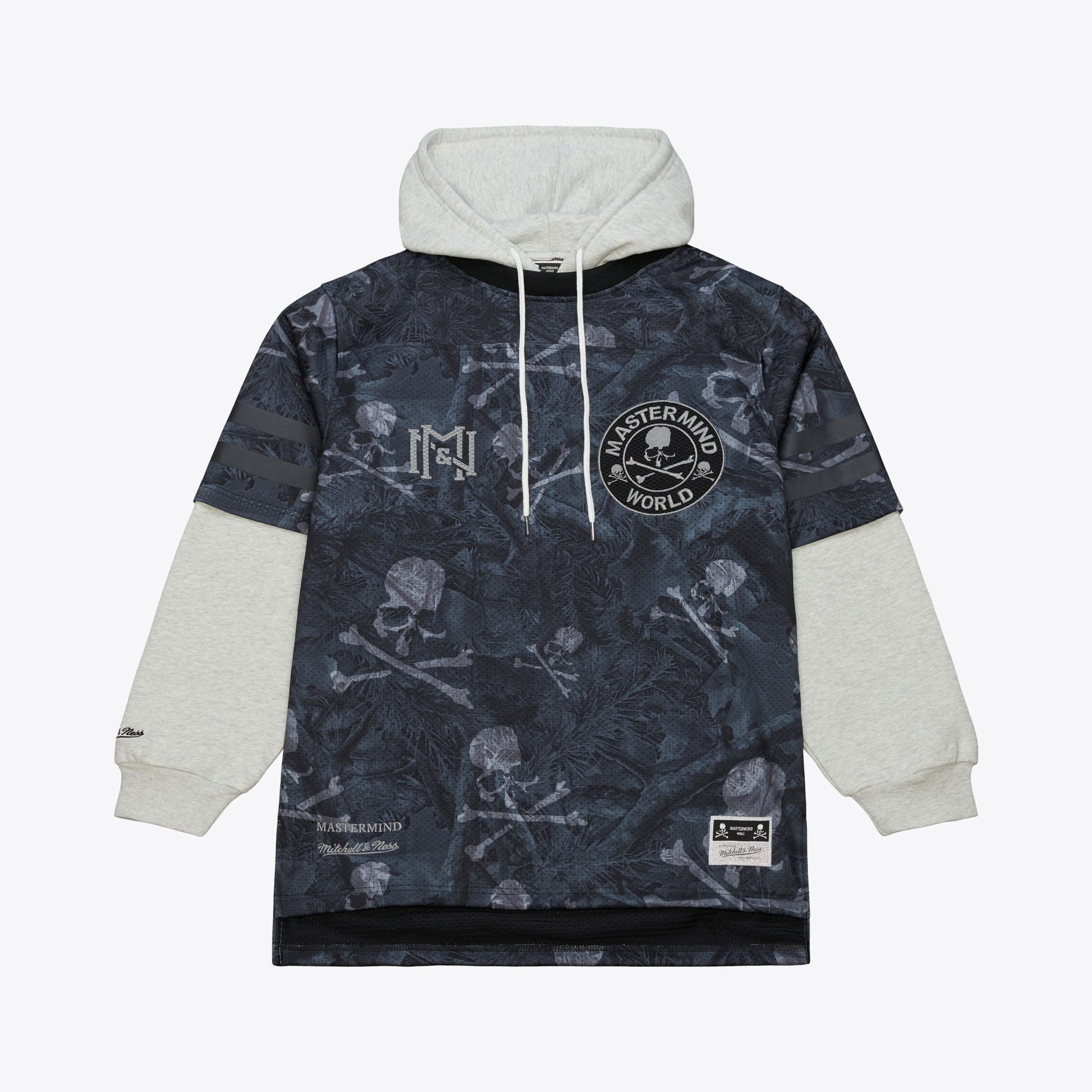 Maglia con Cappuccio Stampata Mitchell & Ness x Mastermind - Uomo