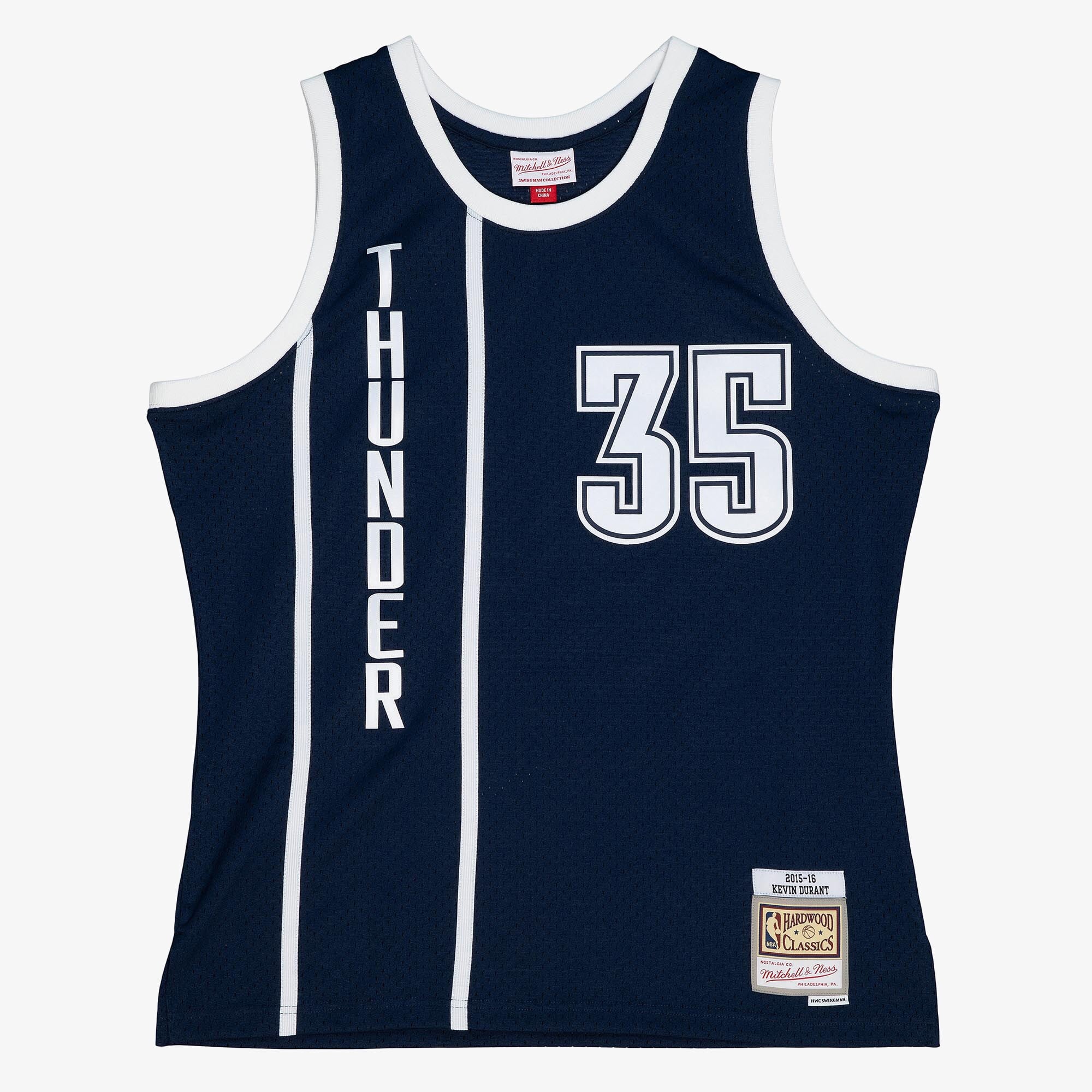Camiseta Kevin Durant del Oklahoma City Thunder 2015 Mitchell & Ness Alternativa – Negro