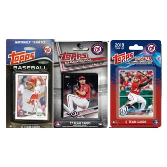 Washington Nationals Multi-Year Trading Cards Sets