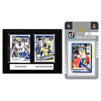 Los Angeles Rams 6" x 8" Player Plaque & 2025 Team Trading Card Set