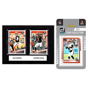 Cincinnati Bengals 6" x 8" Player Plaque & 2025 Team Trading Card Set