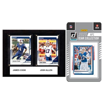 Buffalo Bills 6" x 8" Player Plaque & 2025 Team Trading Card Set