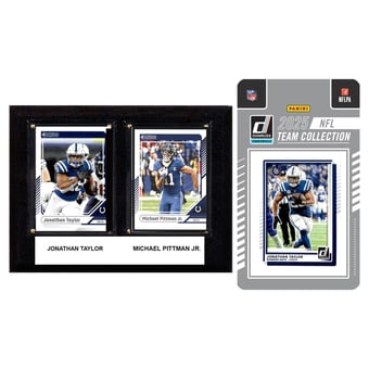 Indianapolis Colts 6" x 8" Player Plaque & 2025 Team Trading Card Set