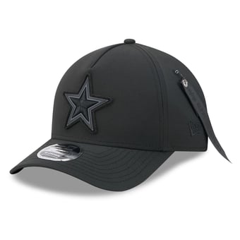 Men's New Era x Alpha Industries Black Dallas Cowboys A-Frame 9FORTY Adjustable Hat