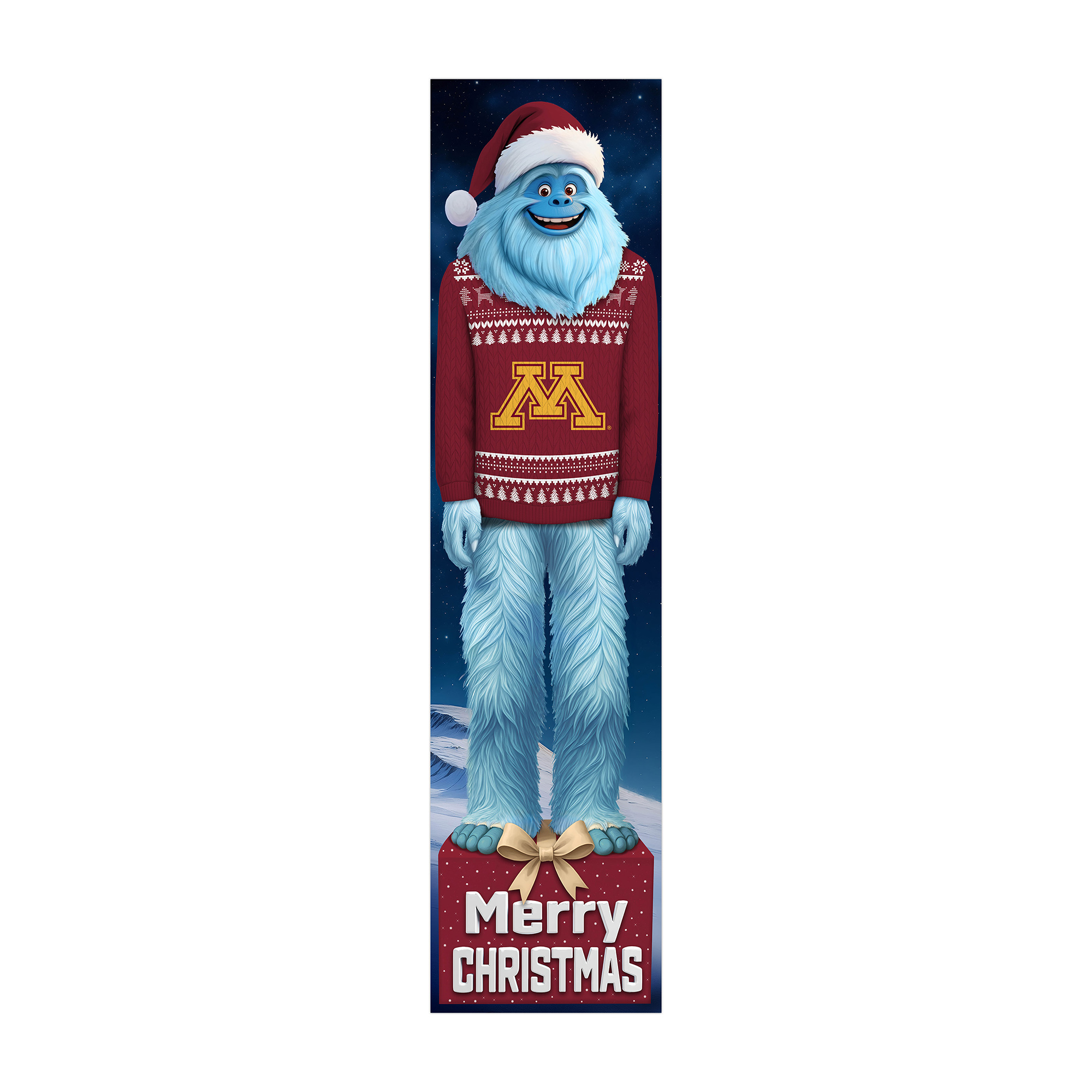 Minnesota Golden Gophers 48" Yeti Christmas Leaner