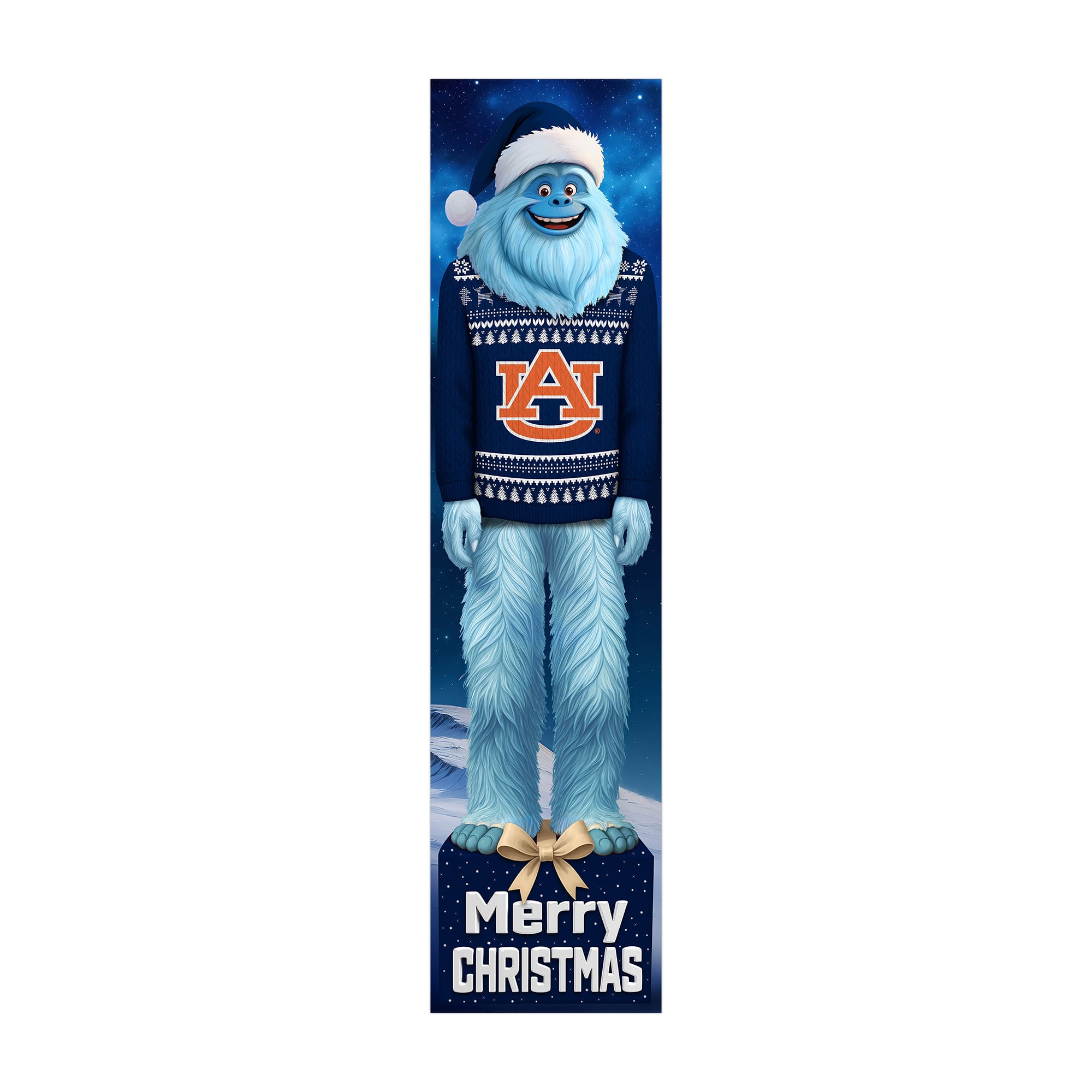 Auburn Tigers 48" Yeti Christmas Leaner