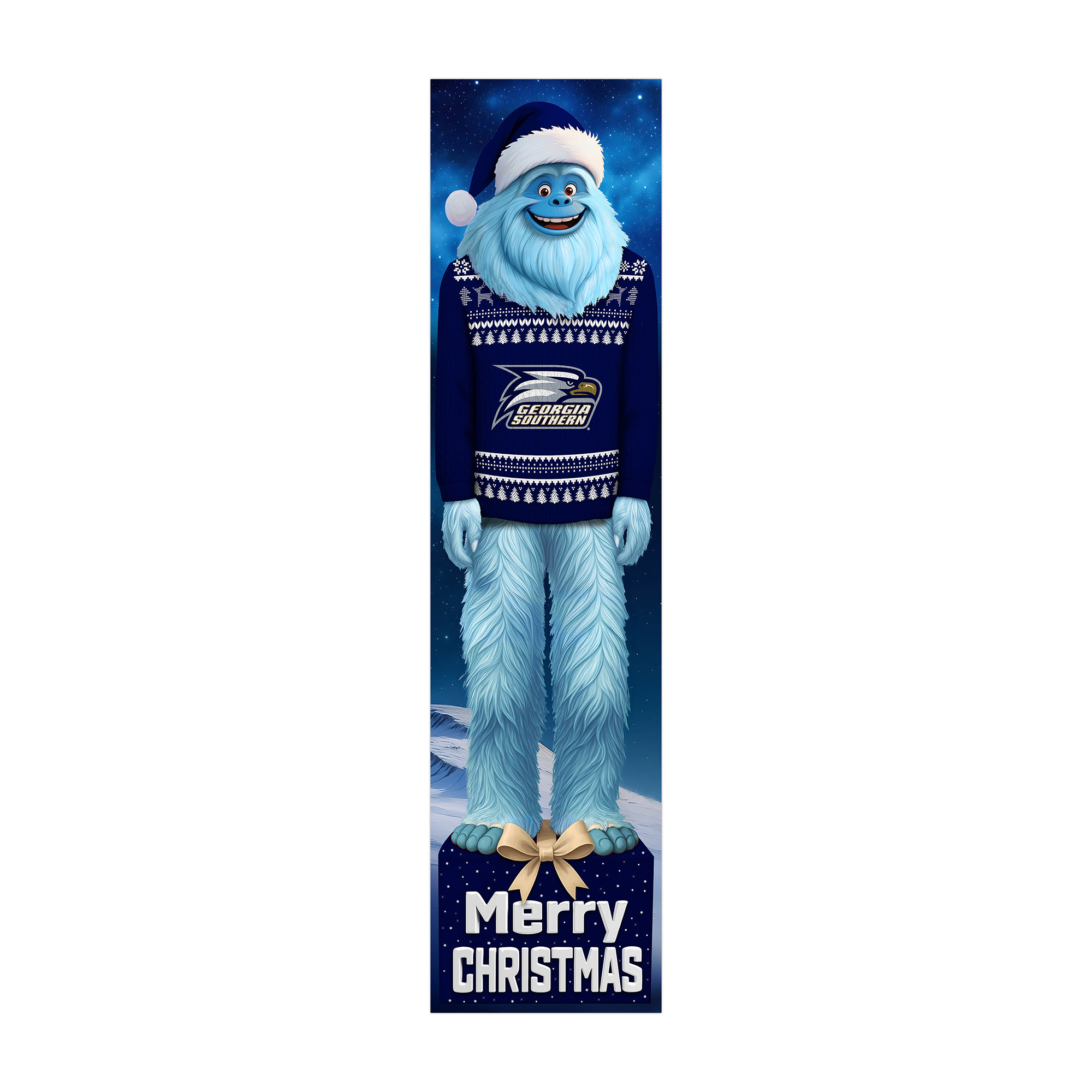 Georgia Southern Eagles 48" Yeti Christmas Leaner