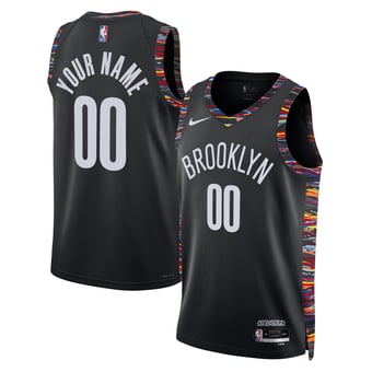 Unisex Nike Black Brooklyn Nets 2025/26 City Edition Swingman Custom Jersey