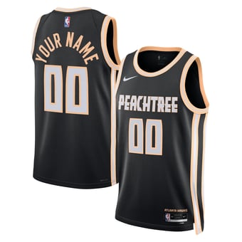Unisex Nike Black Atlanta Hawks 2025/26 City Edition Swingman Custom Jersey