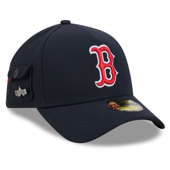 Men's New Era x Alpha Industries Navy Boston Red Sox A-Frame 59FORTY Fitted Hat