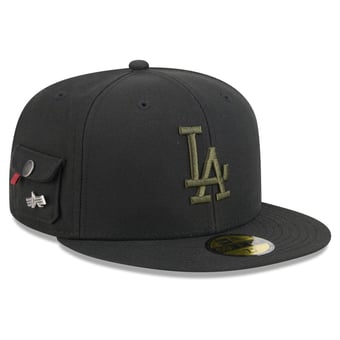 Men's New Era x Alpha Industries Black Los Angeles Dodgers 59FIFTY Fitted Hat