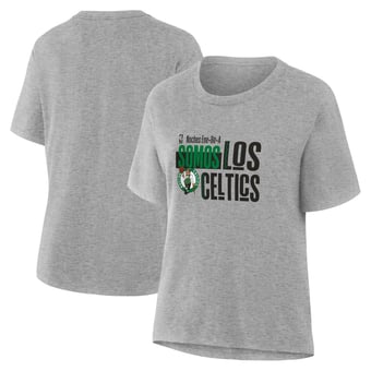 Women's Gray Boston Celtics Noches Training T-Shirt