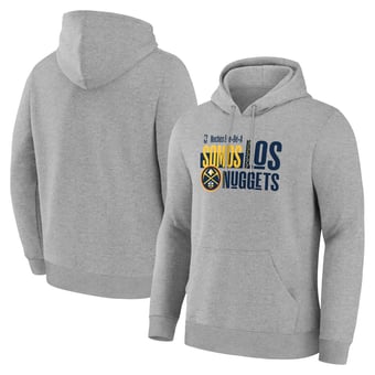 Men's Gray Denver Nuggets Noches Training Hoodie
