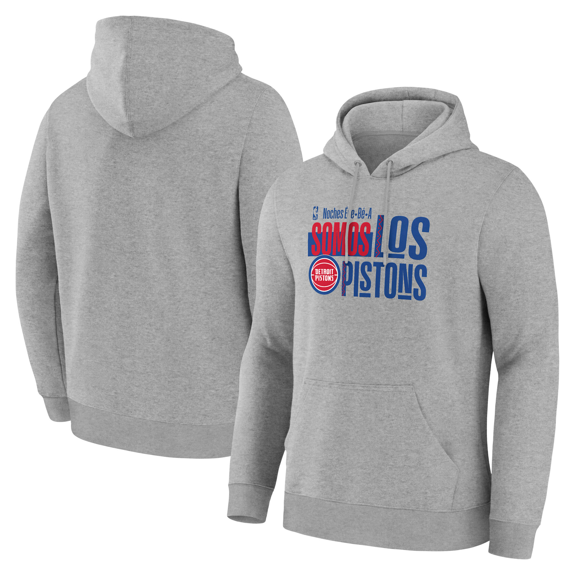 Men’s Gray Detroit Pistons Noches Training Hoodie Men’s Gray Detroit Pistons Noches Training Hoodie