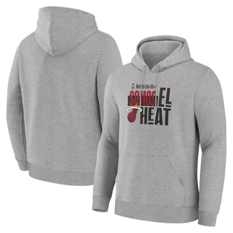 Men's Gray Miami Heat Noches Training Hoodie
