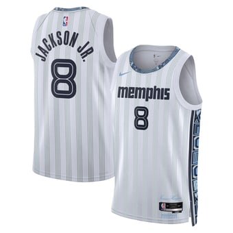 Unisex Nike Jaren Jackson Jr. White Memphis Grizzlies 2025/26 Swingman Jersey - City Edition