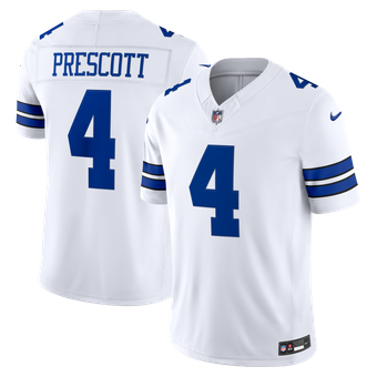 Men's Nike Dak Prescott White Dallas Cowboys Vapor F.U.S.E. Stitched Limited Jersey