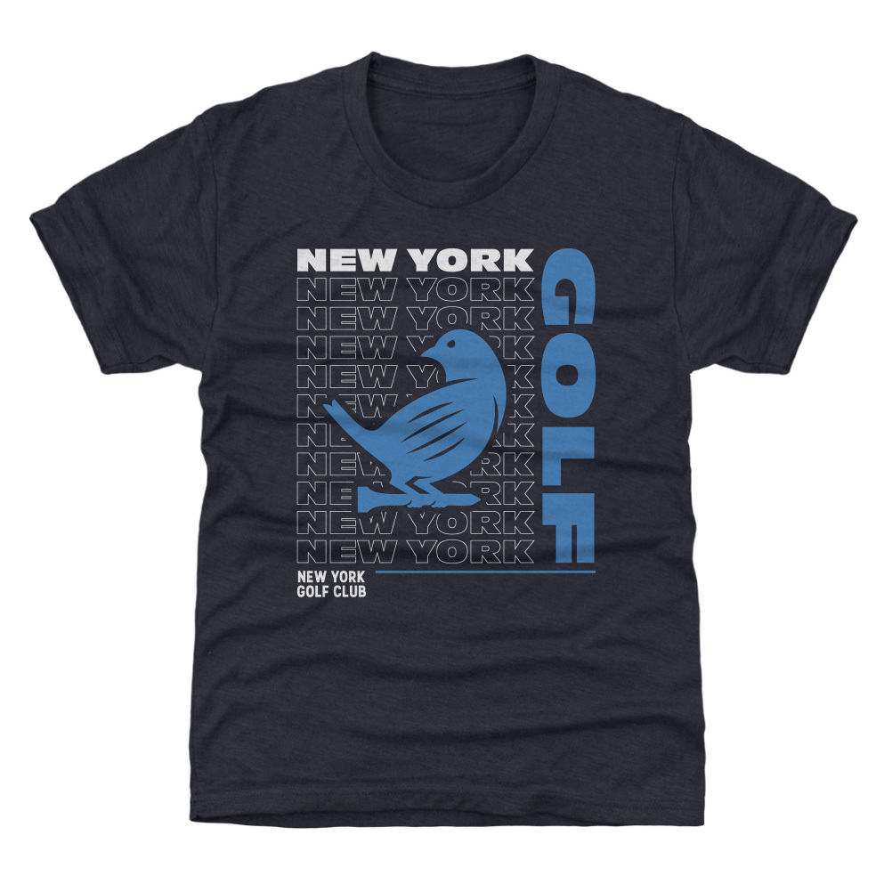 Youth 500 Level Navy New York Golf Club Repeat Outline T-Shirt Youth 500 Level Navy New York Golf Club Repeat Outline T-Shirt