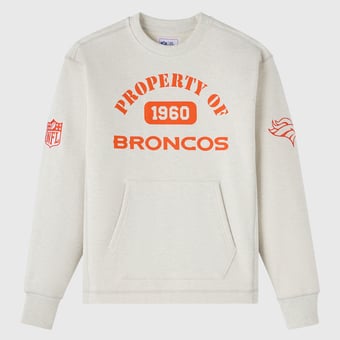 Unisex OVO x NFL Heather Gray Denver Broncos Fleece Sweatshirt