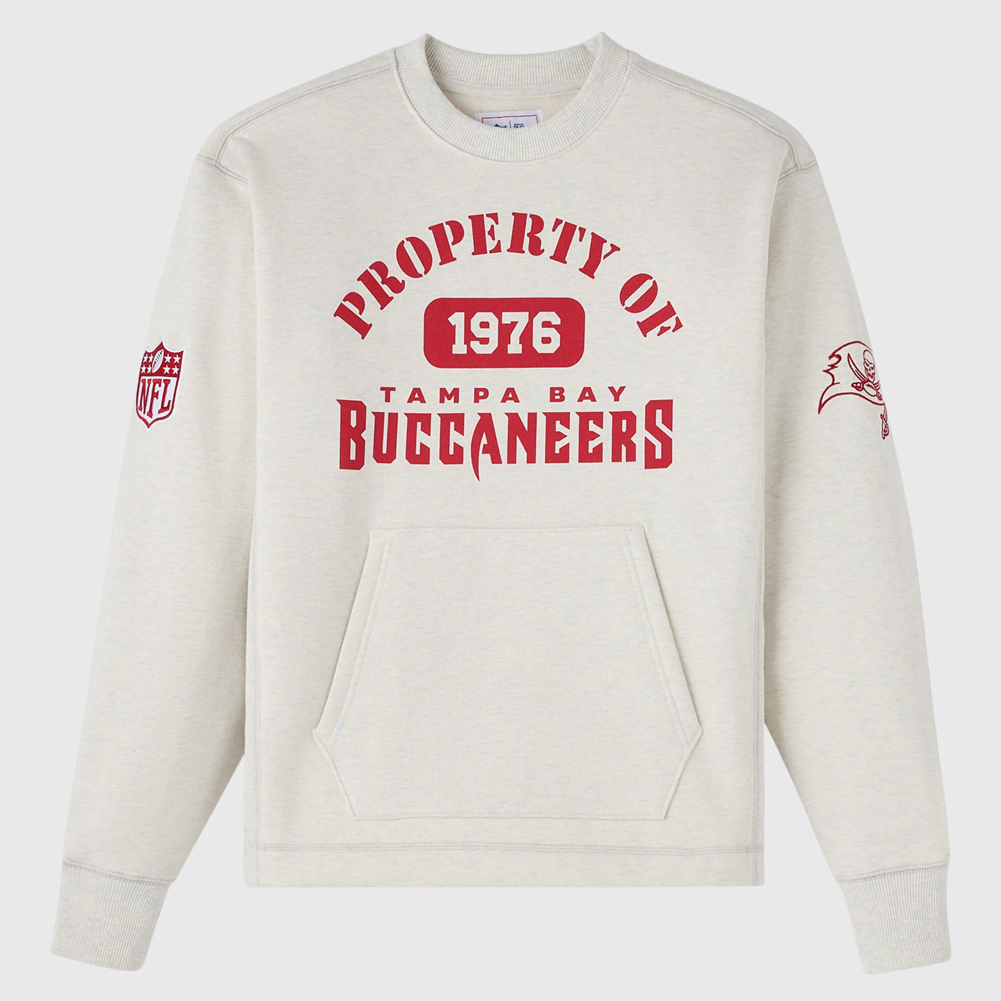 Sudadera unisex de forro polar OVO x NFL gris jaspeado de los Tampa Bay Buccaneers