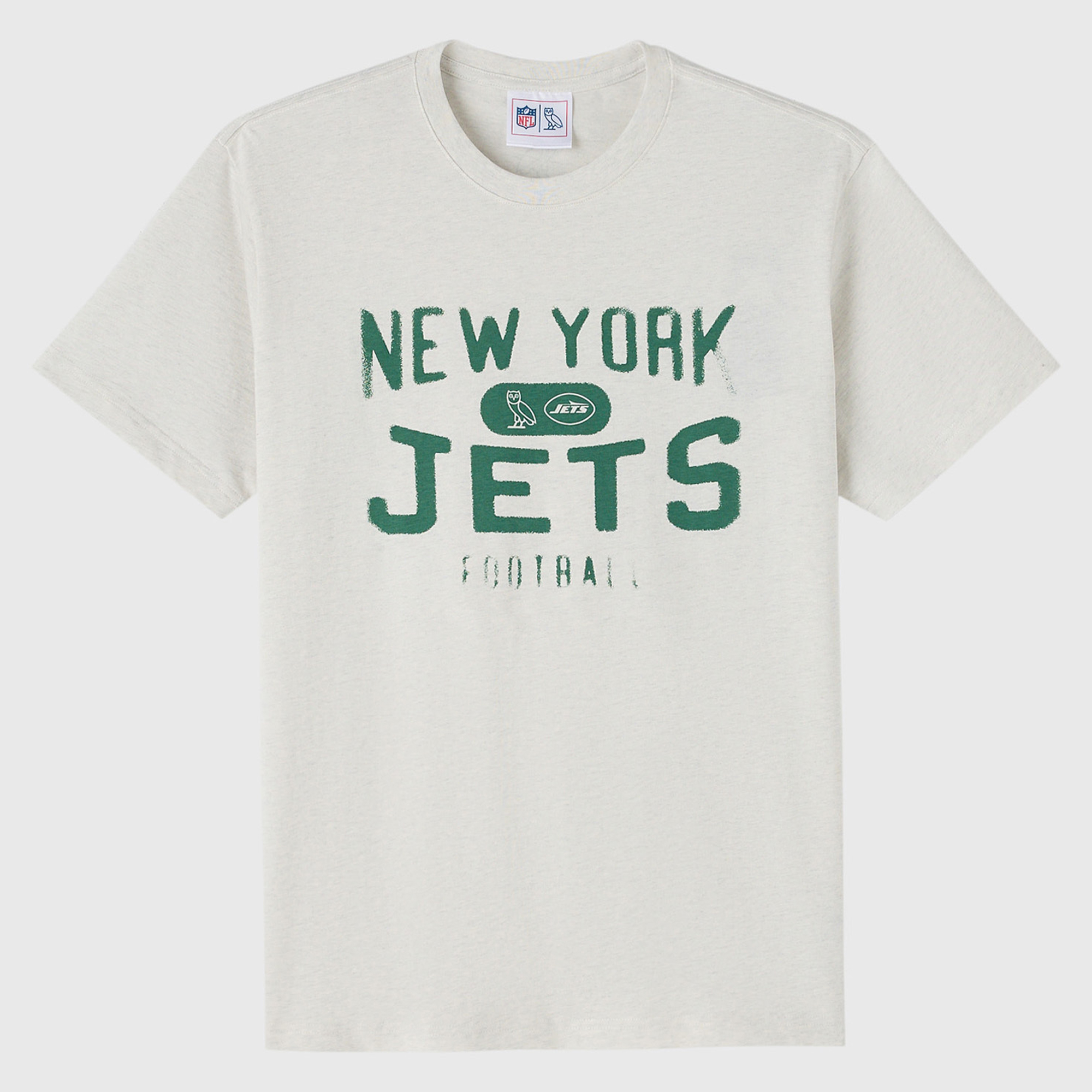 Unisex OVO x NFL Heather Gray New York Jets T-Shirt