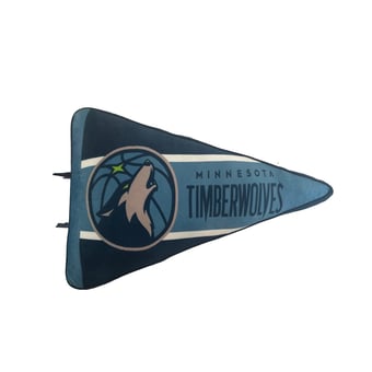 Pegasus Minnesota Timberwolves Half Stripe Pennant Pillow