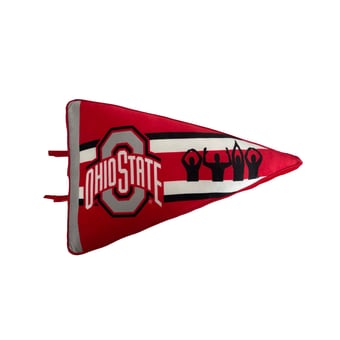 Pegasus  Ohio State Buckeyes Half Stripe Pennant Pillow