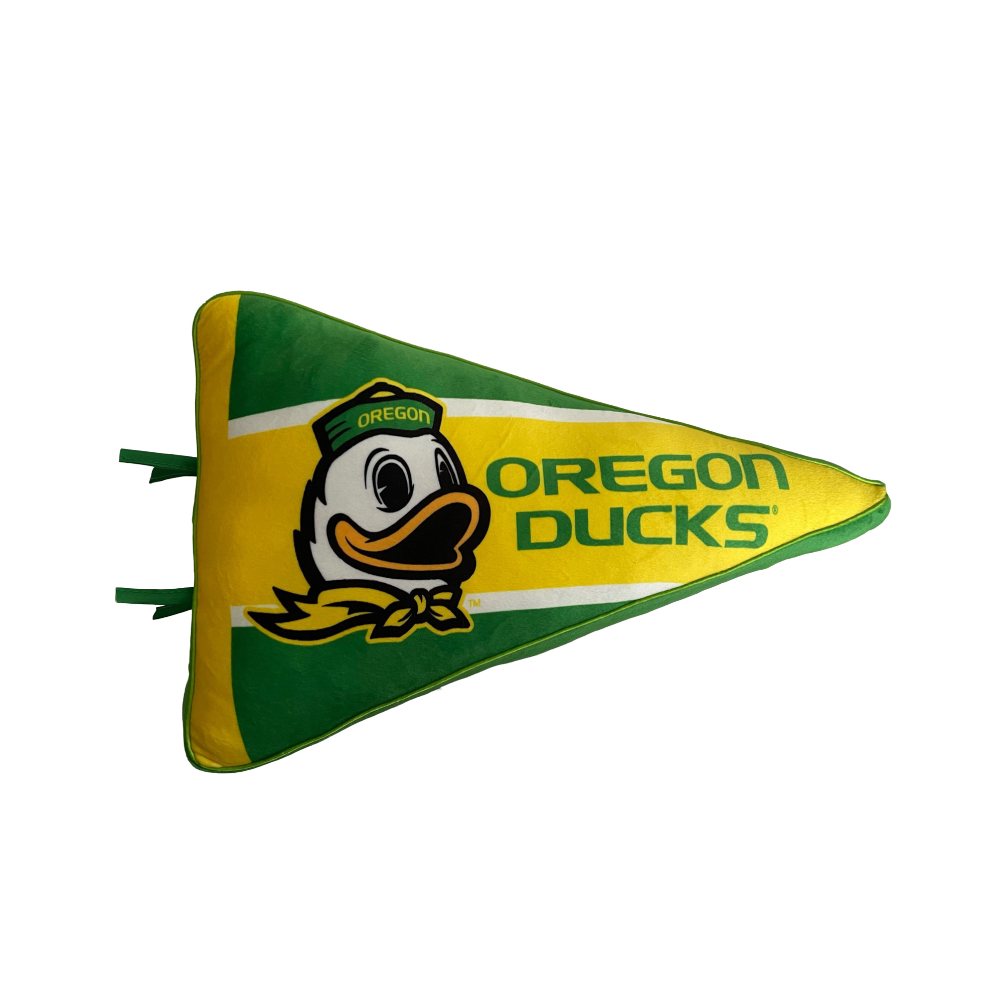 Pegasus  Oregon Ducks Half Stripe Pennant Pillow