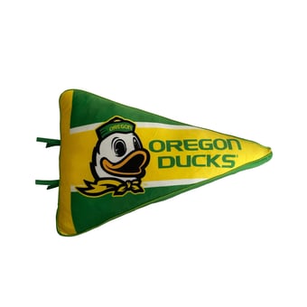 Pegasus  Oregon Ducks Half Stripe Pennant Pillow