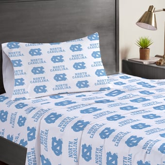 Pegasus  North Carolina Tar Heels Three-Piece Twin Sheet Set