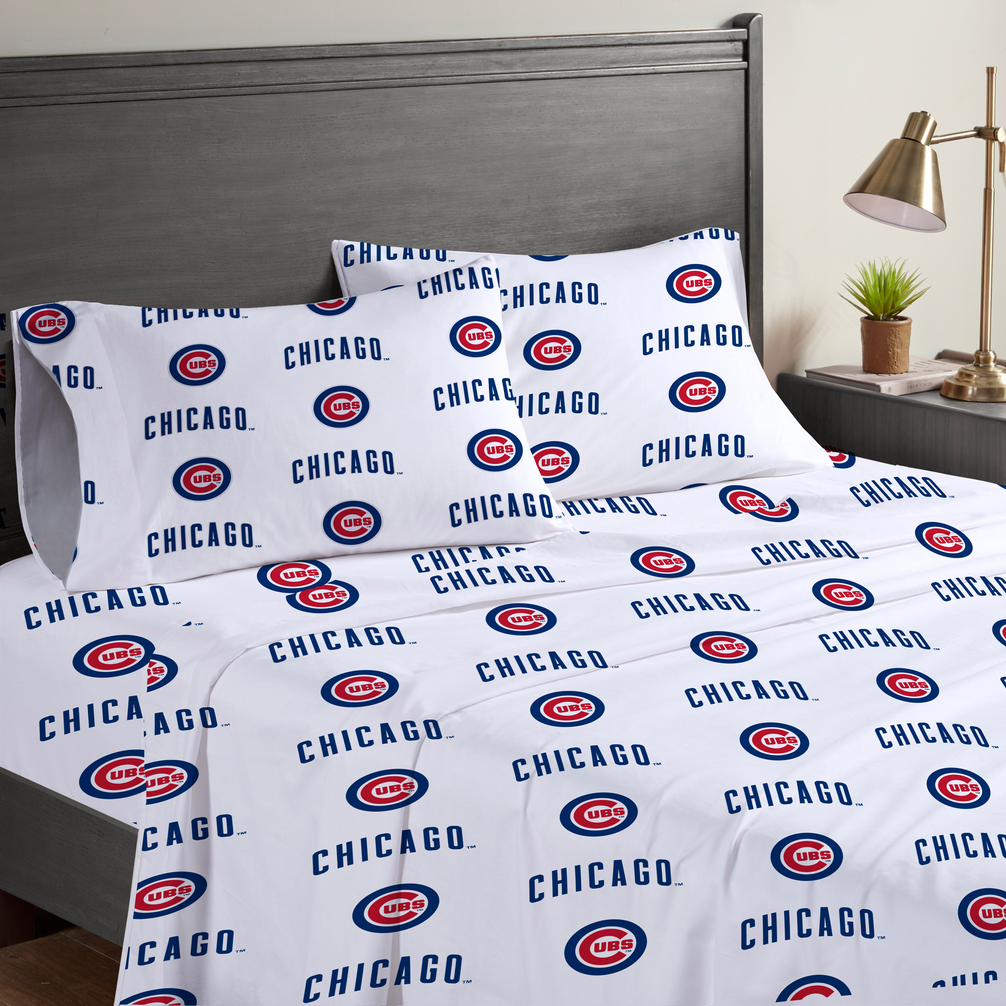 Pegasus  Chicago Cubs Four-Piece Full Sheet Set